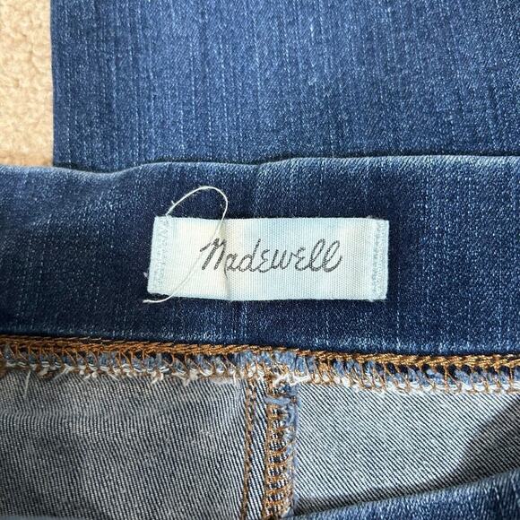Madewell Blue Pull on Jeans Medium wash Blue Denim Skinny Mid Rise Size 26 - Picture 6 of 9